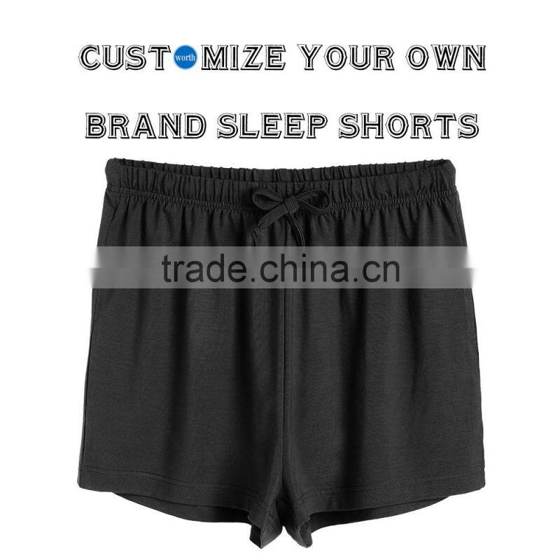Sleep Shorts for Women Pajama Bottoms Usage with Custom Labeling Service
