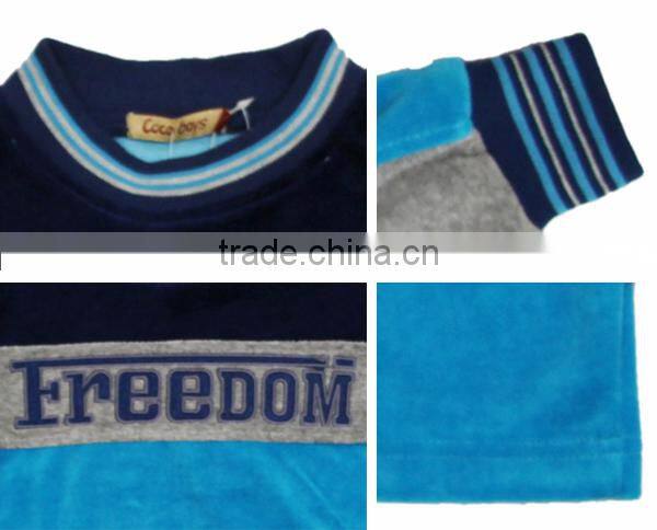 2016 blue velvet new brand lovely fashion wholesale childrens clothing china