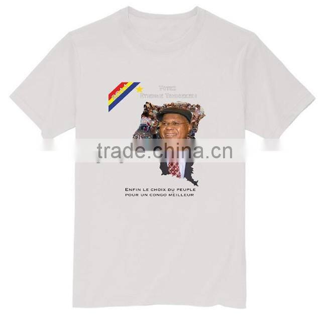 100%polyester red election tshirts in cheapest price wholesale from china supplier