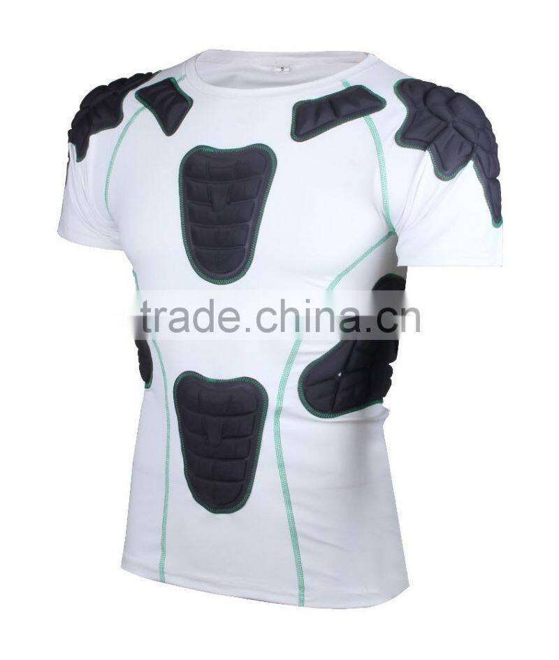 Honeycomb compression padded shirts safe guar sports wear