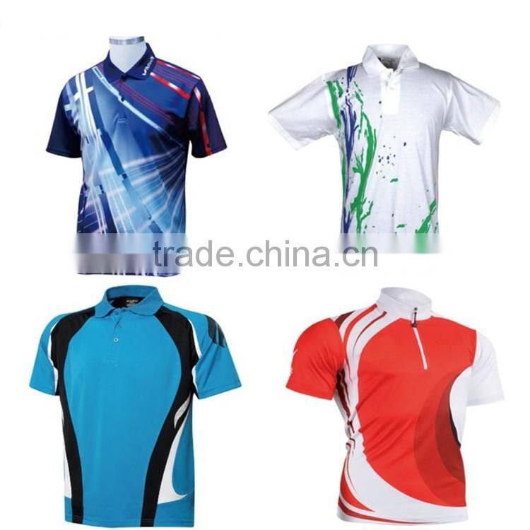 High Quality 100% polyester cool men polo t-shirt, custom made printing t shirts