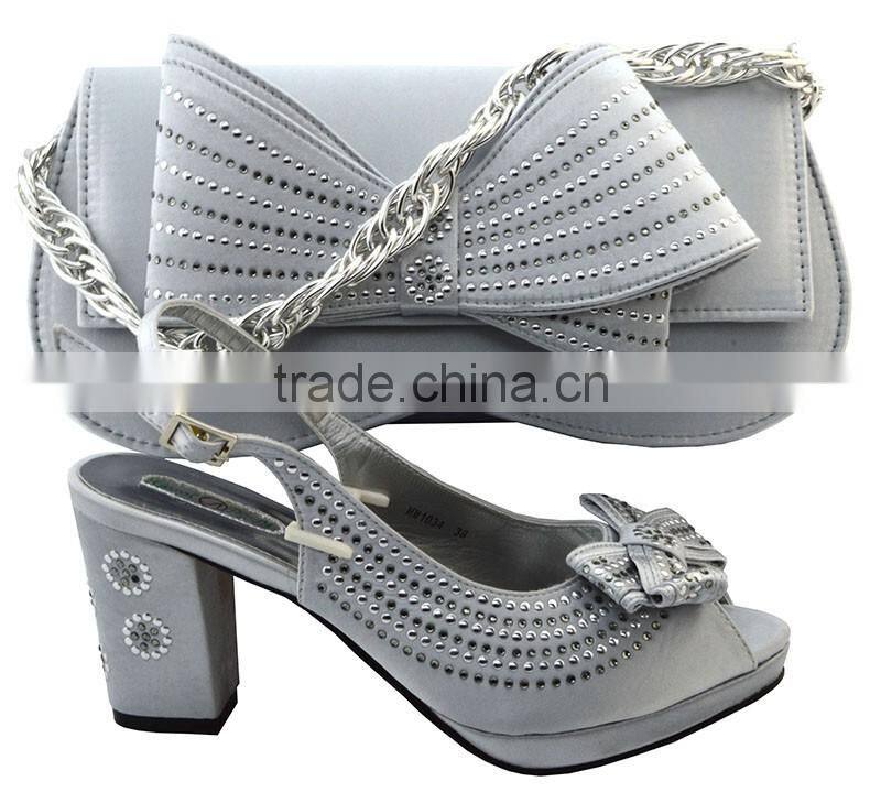 TOP quality popular comfortable cheap price italian party lady shoes and matching bags with exquisite workmanship MG1092