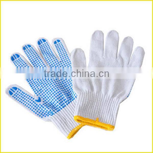Labor hands protection construction safety rough yarn cotton gloves