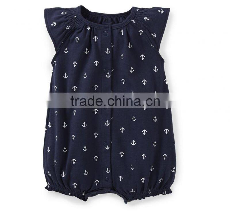 Vintage baby girl clothes one piece rompers printing bodysuit for kids