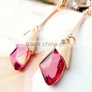 Classic metal earrings, circular earrings