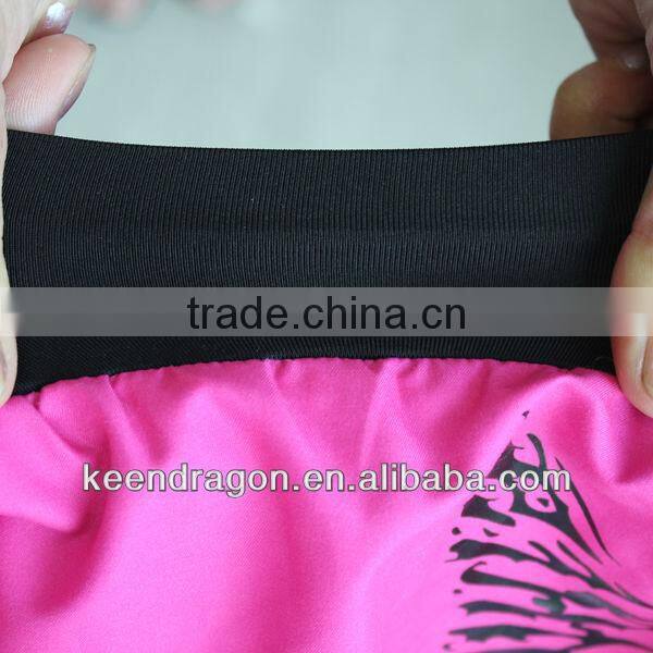 Lady's fashion short 100% polyester custom printed mma shorts for women