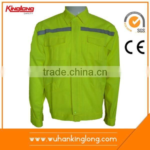 Security Safety Vest Jacket Reflective Strips Work Wear Uniforms Clothing
