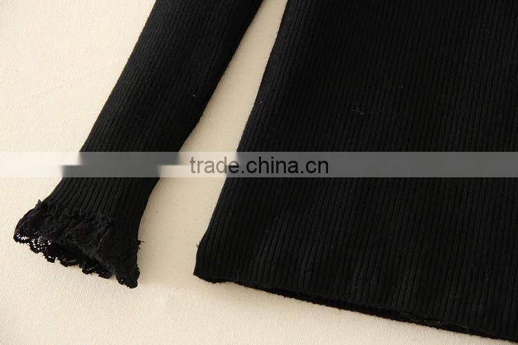 Black kid clothes woolen sweater designs for children 2015 new hot sale guangzhou kids clothes/kids clothing manufacturer