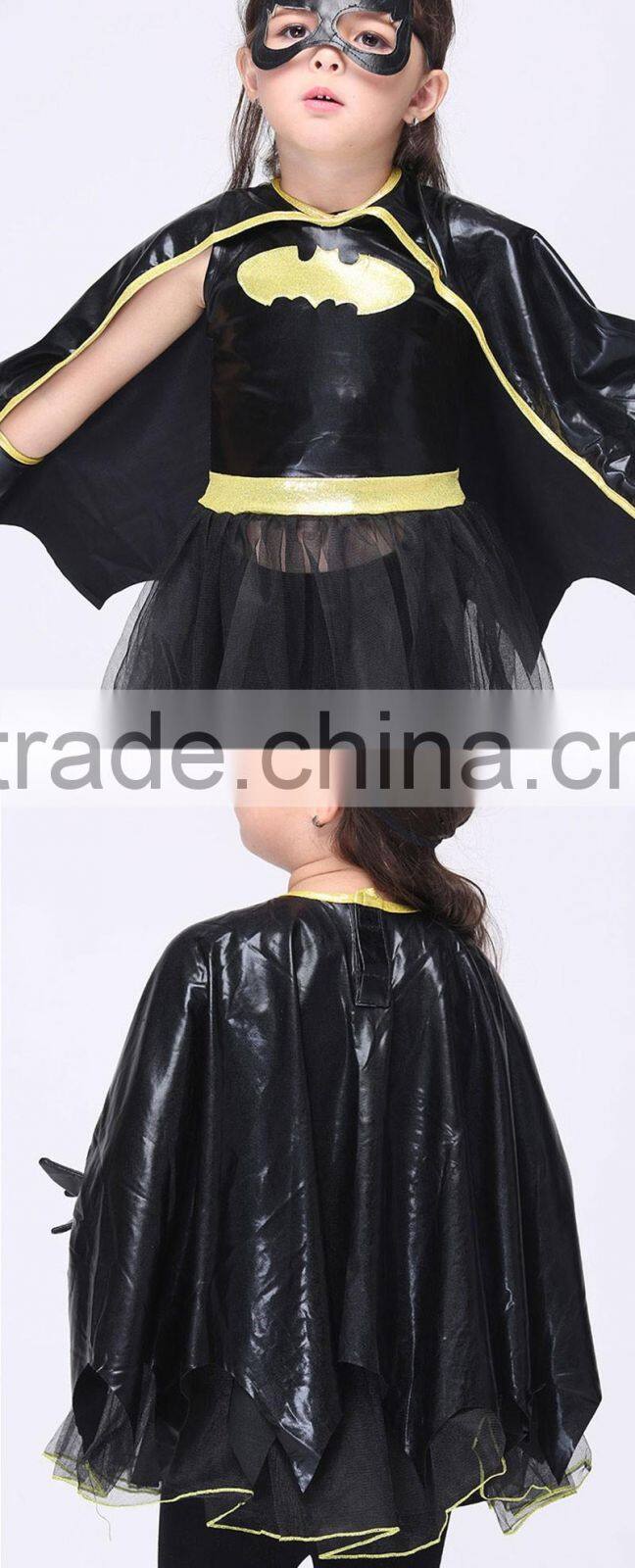 2016 Supply Halloween costume Childrens Kids black cosplay costume with eye patch