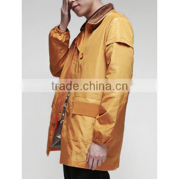 2015 New Style Man's Long Yellow Fireman Jacket
