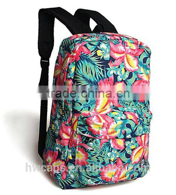 floral design travelling fashion 2014 new design backpack
