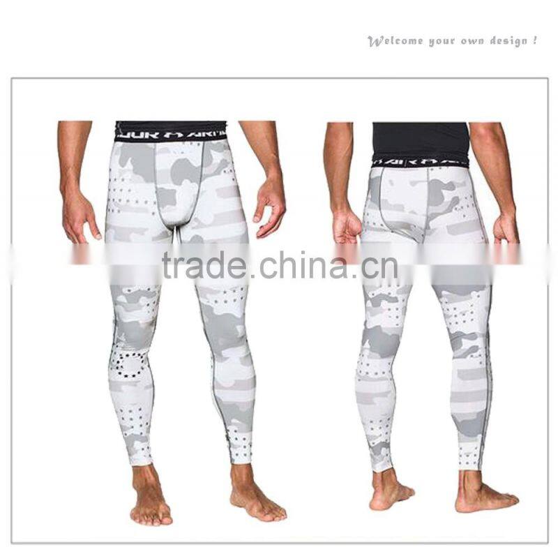 New Style Wholesale Dry Fit Polyester Jersey Camo Print Men Gym Pants