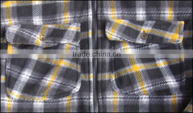 New style men winter long sleeve plaid hooded shirt