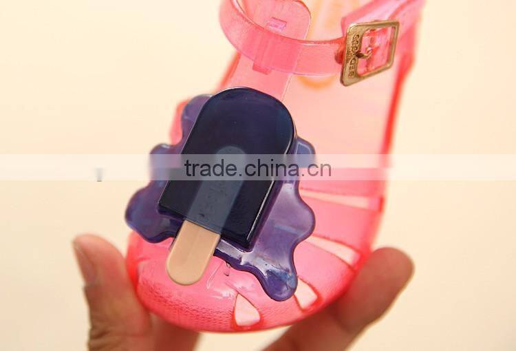 ice cream design cute girl's summer sandals