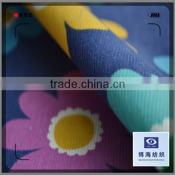 6-35W printed cotton corduroy fabric for baby's cloth