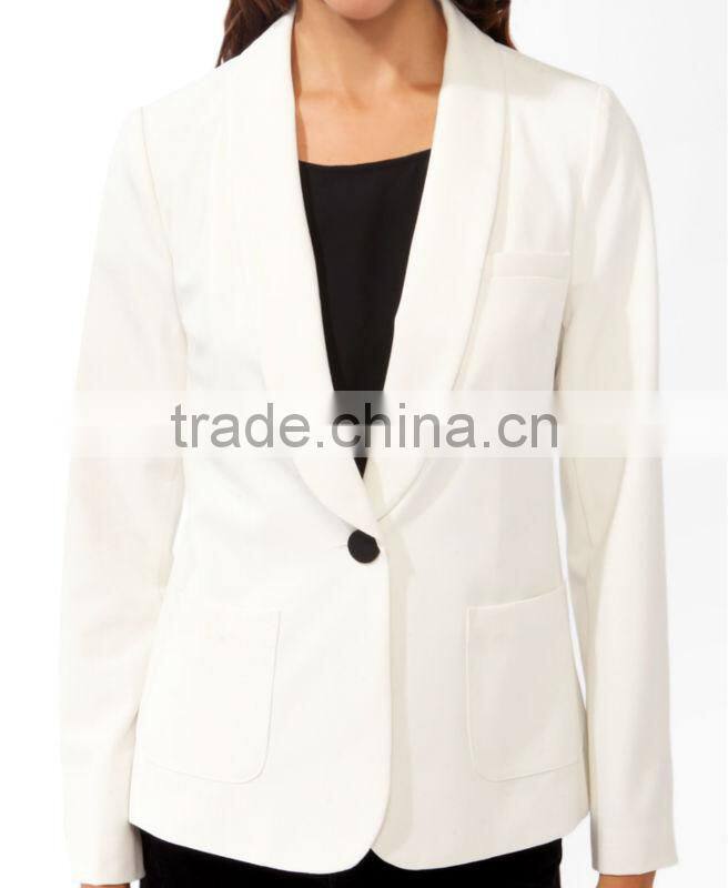 Longline Single Button Blazer