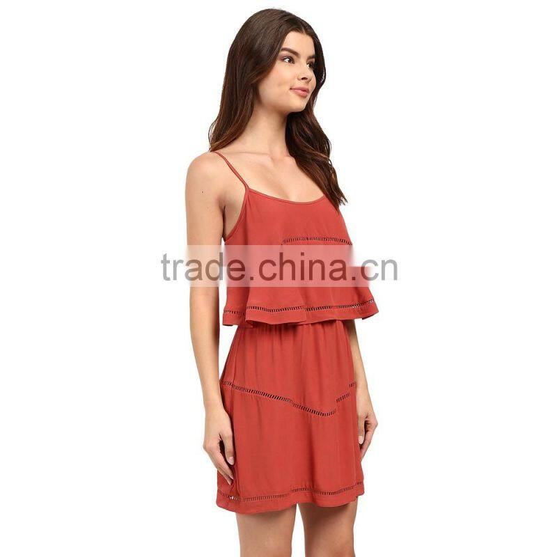 casual washed style soft rayon fabric summer clothing for ladies