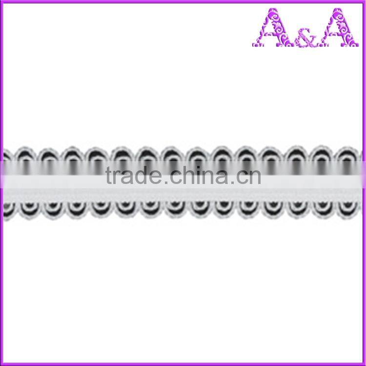 Garment use lace elastic webbing nylon knitted tapes soft bra shoulder