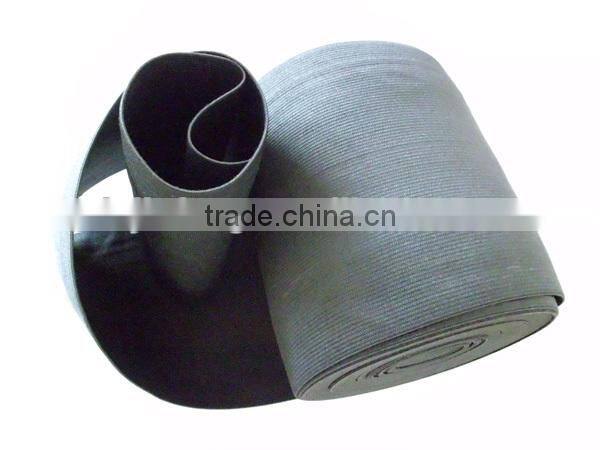 Wide elastic garment webbing