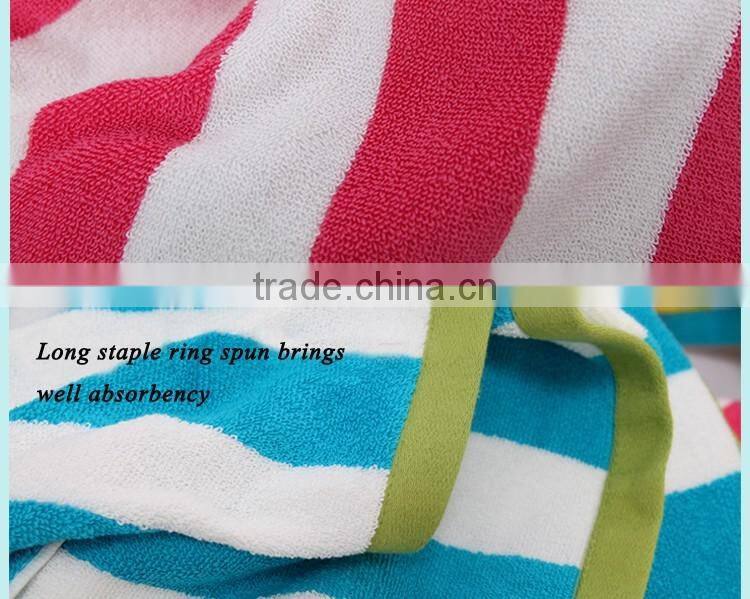 Dark blue stripe beach towel hotel,big size pool towel