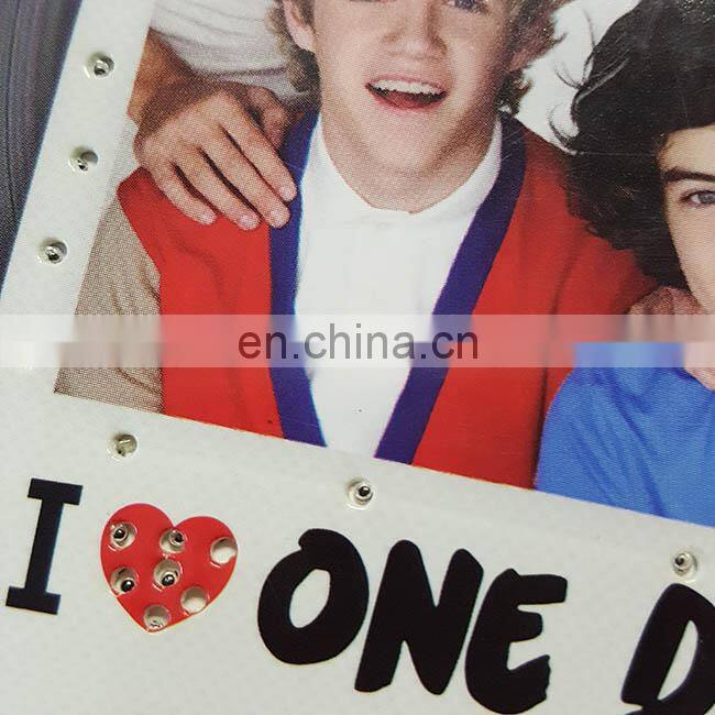 Fashionable promotional surface cover flashing led book light with button