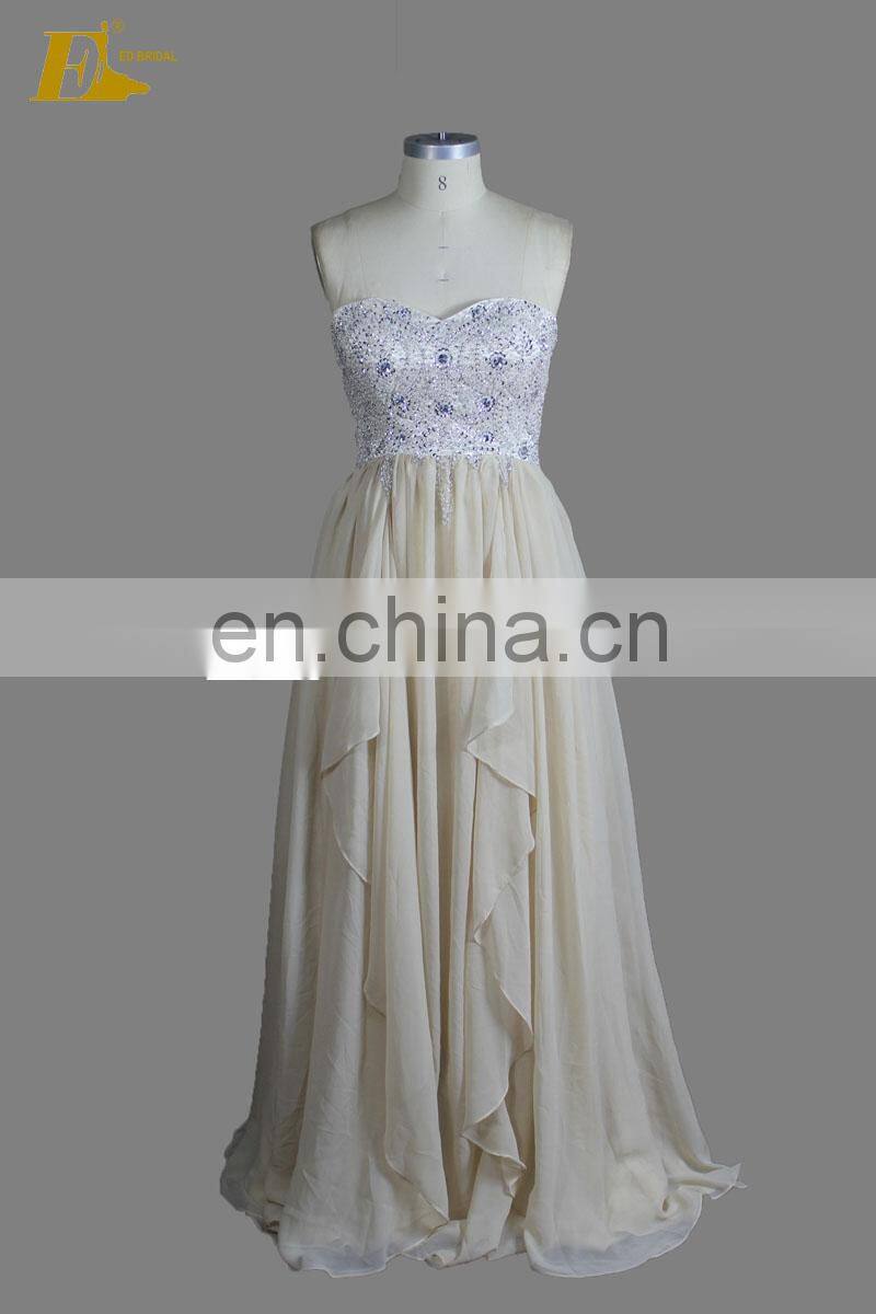 Custom Made Chiffon Long Beaded Luxurious Made In China Turkish Evening Dresses