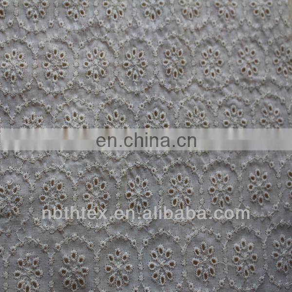 100%cotton woven embroidery fabrics,customized design and color