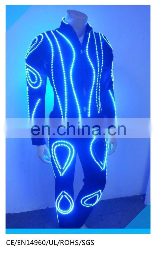 Night club luminous clothing led light dance costume/ led robot costume