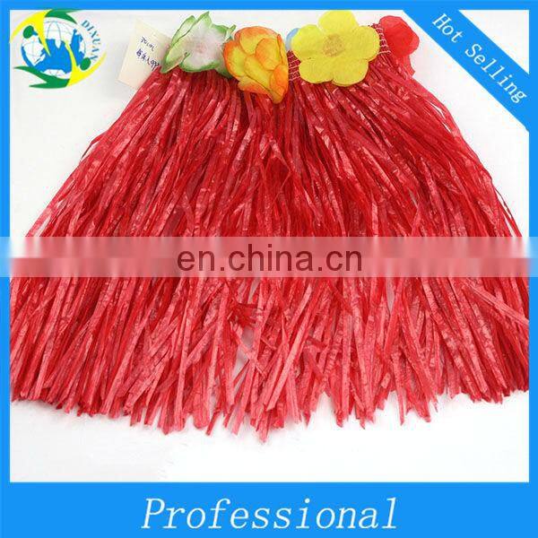 Colorful Plastic Hula Skirt/Paper Grass Skirt(DX-JQ-00211)