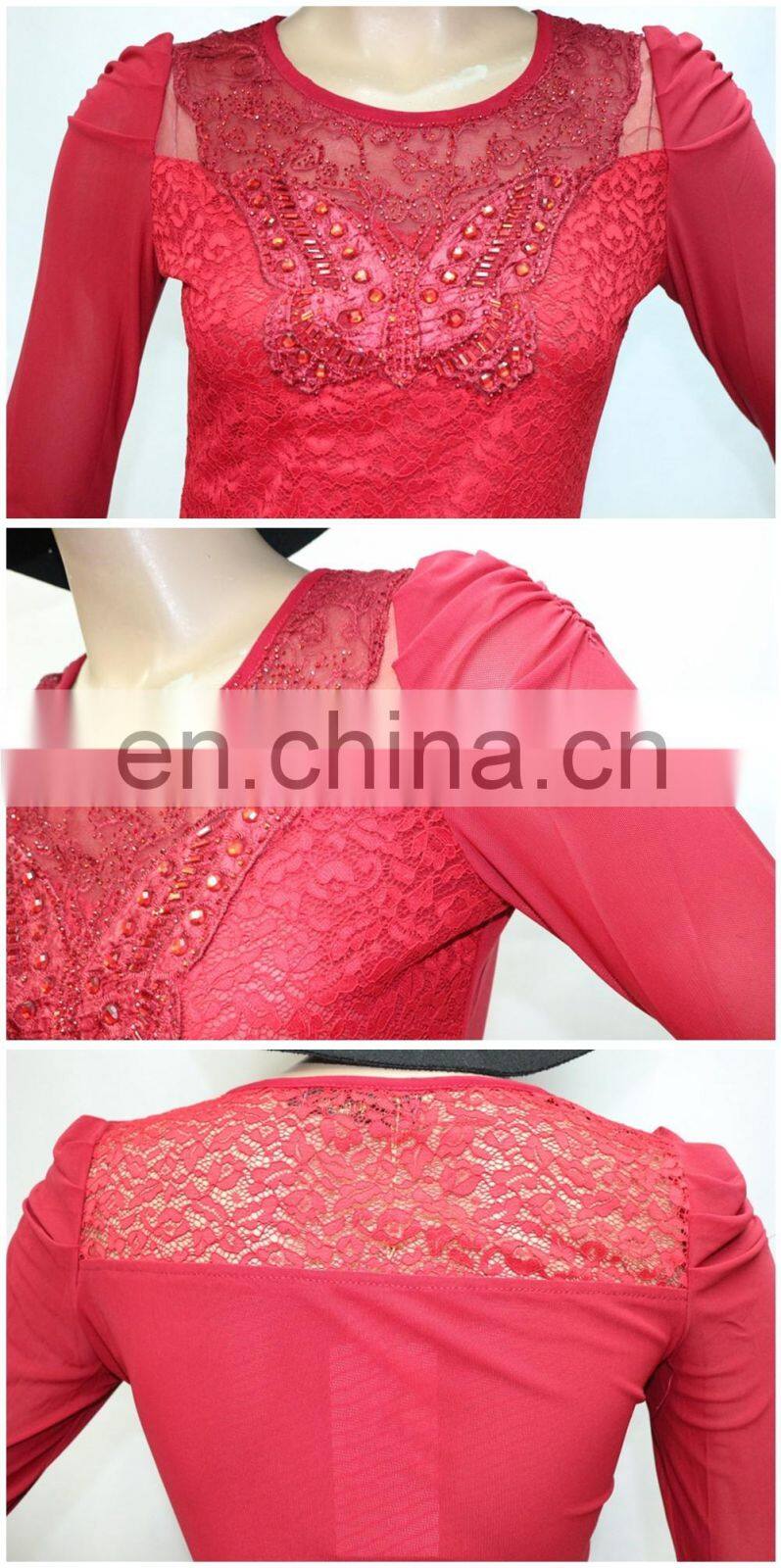 Wholesale plain color long sleeve bottoming t shirt with high quality for woman