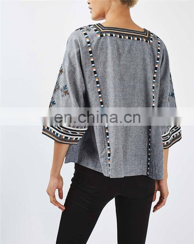New Fashionable Patch Work Blouse Designs All Hot Sexy Women Blouse and Shirt for Ladies African Style