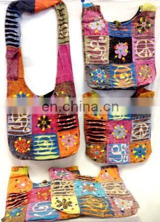 Fashionable vintage trendy ethnic bags