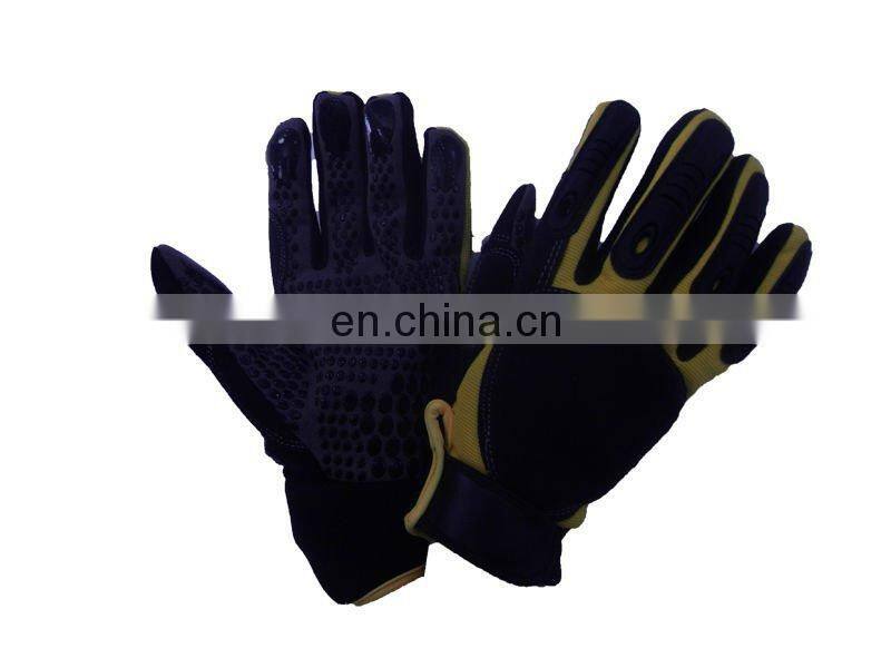 Double sides PVC dotted cotton hand gloves