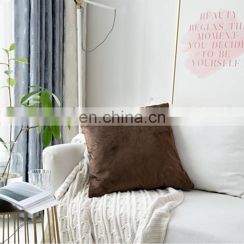 i@home Solid color dutch cashmere home decorative sofa pillow velvet cushion cover