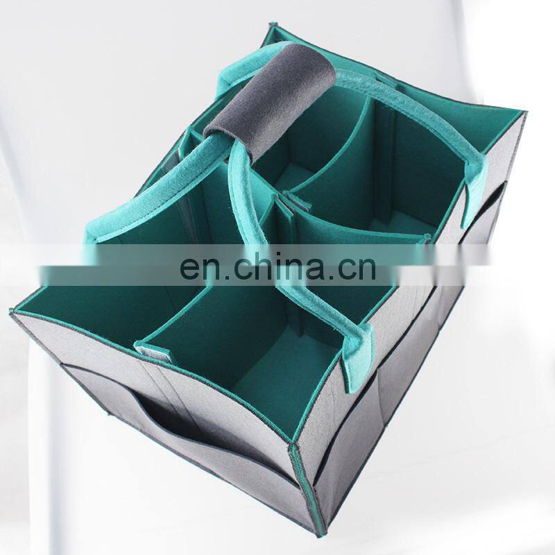 New design handmade nursery felt organizer diaper bag