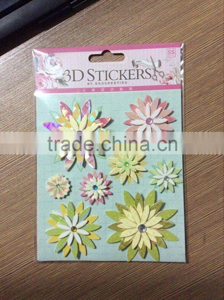 3d home decor christmas sticker