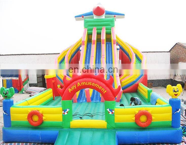 New high quality kids playground Giant Inflatable Cartoon Amusement Park