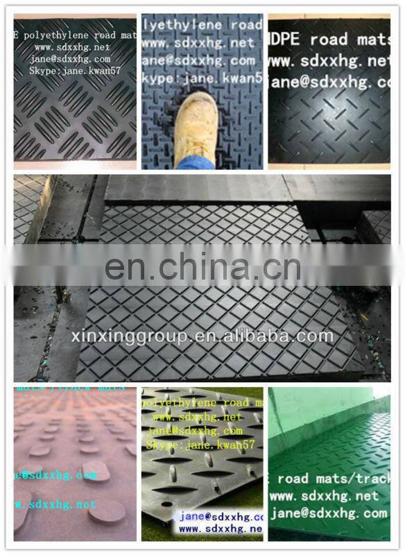 Plastic crane outrigger pads engrave company name PE truck panel Crane stabilizer pad outrigger pads for boom truck