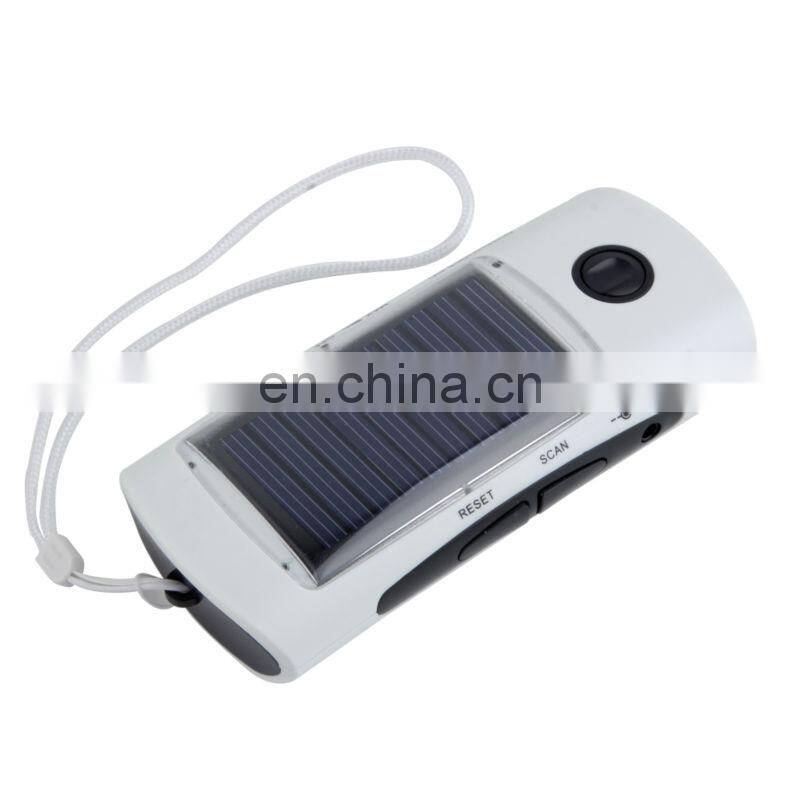 Multifunction 4 LED Solar Powered Dynamo AM/FM Radio + Flashlight Power Cell Phones Charger led flashlight with usb charger