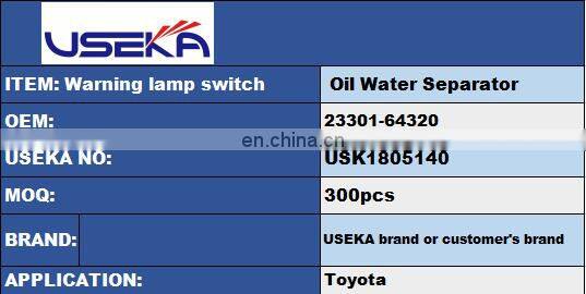 Spare Parts Oil Water Separator Cover for Toyota 23301-64320