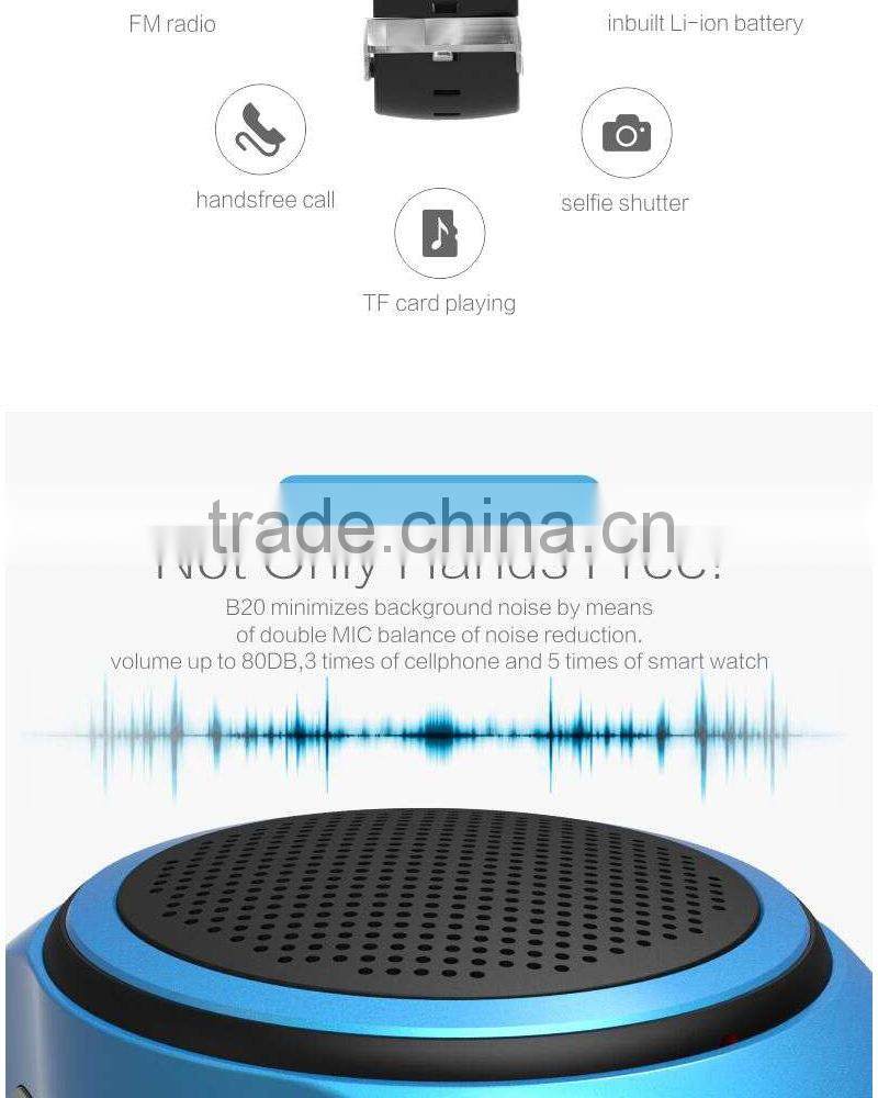 2015 new general hot sell bluetooth speaker smart sport music watch