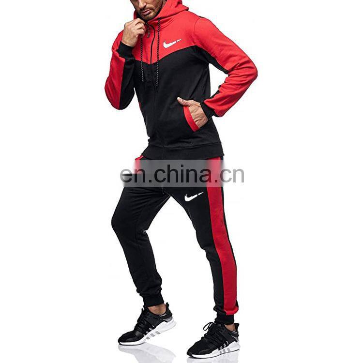 2021 foreign trade autumn and winter outdoor sports suit large size men's casual loose two-piece men's jogging suit