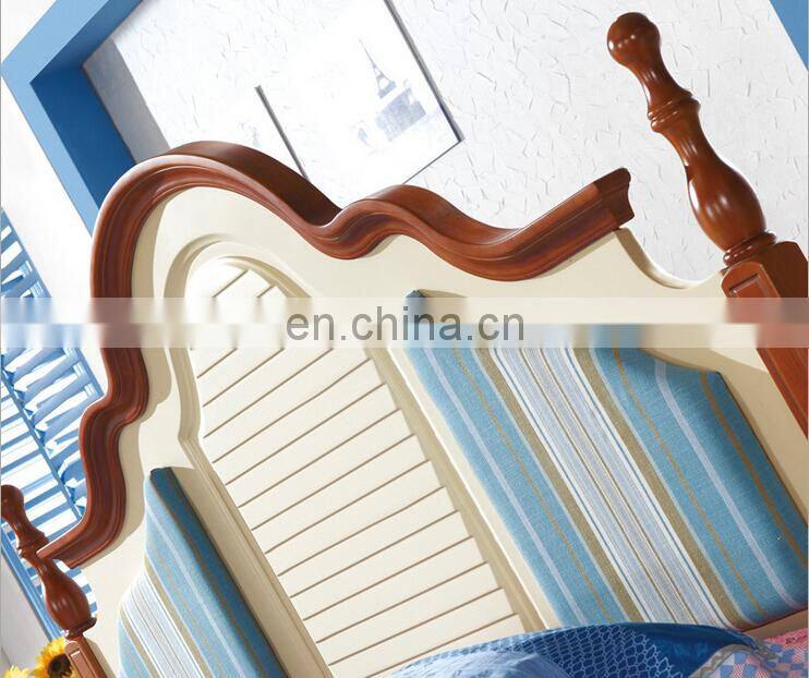 2021 European princess Solid wood classic sofa bed carved double beds design