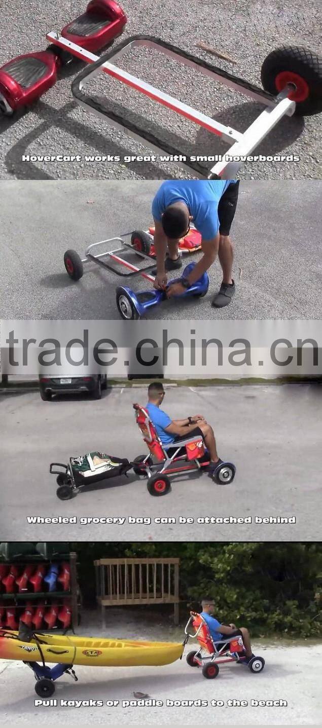 New product Aluminum Frame chair hovercart for 2 wheel hoverboard scooter