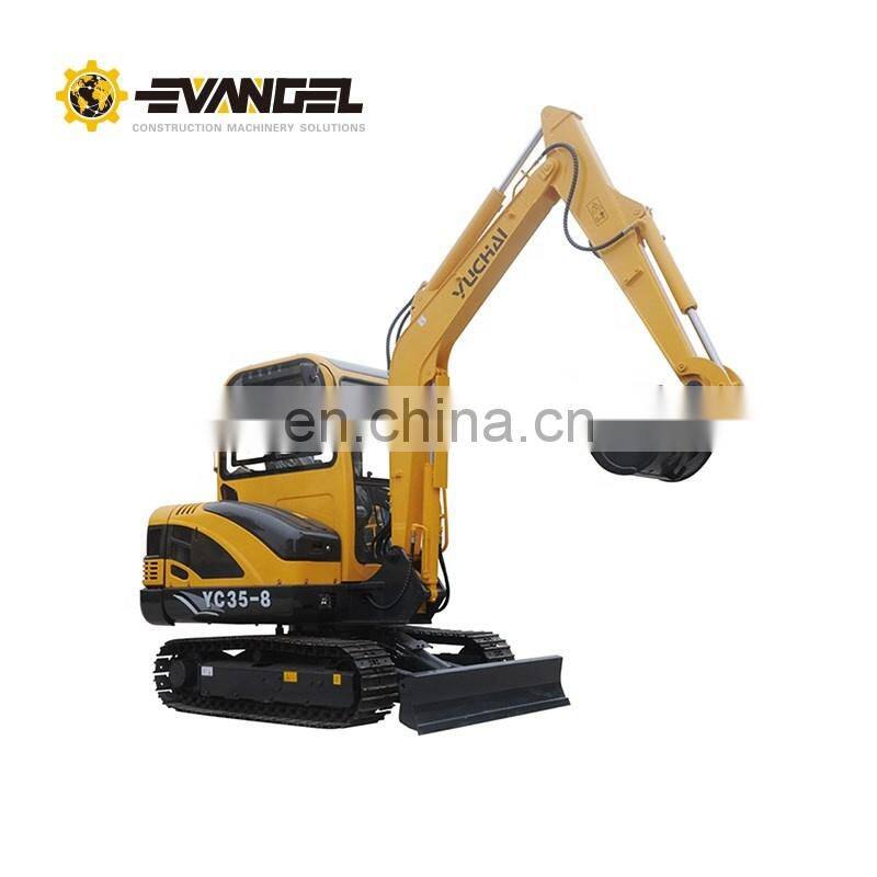 Yuchai YC35-8 mini crawler excavator YC13-8 YC50-8 micro digger popular in Africa and Europe