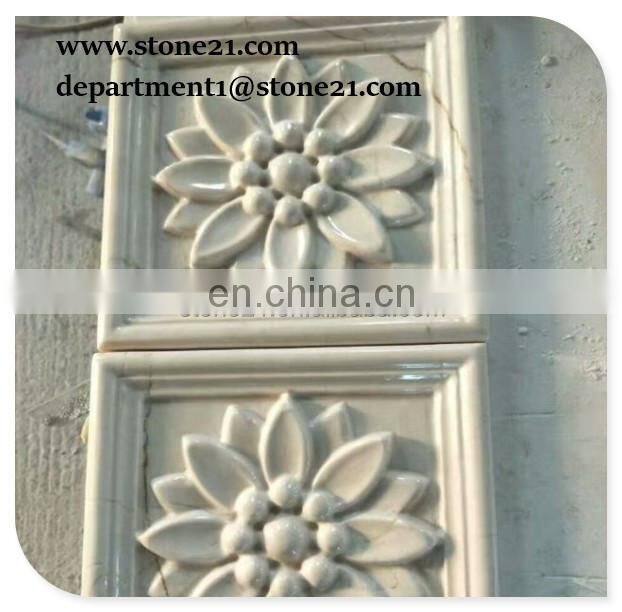 Black portoro marble base marble boulding border