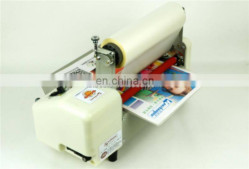 FM8350 Table top office Preglued Plastic film Manual A3 thermal laminating machine, small cold double side laminator