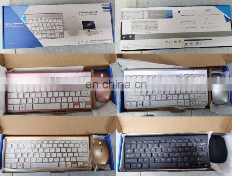 Mini Portable Wireless Gaming Mechanical Keyboards Mouse Combos