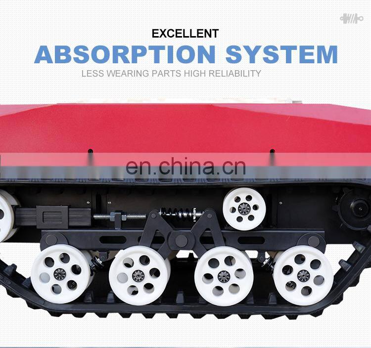agricultural track military equipment snow removal vehicle robot chassis
