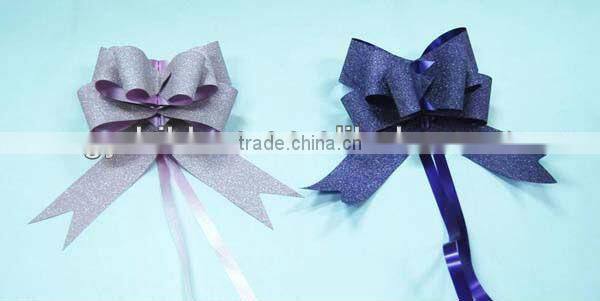 Christmas pull ribbon bows for gift packaging or wedding decoration
